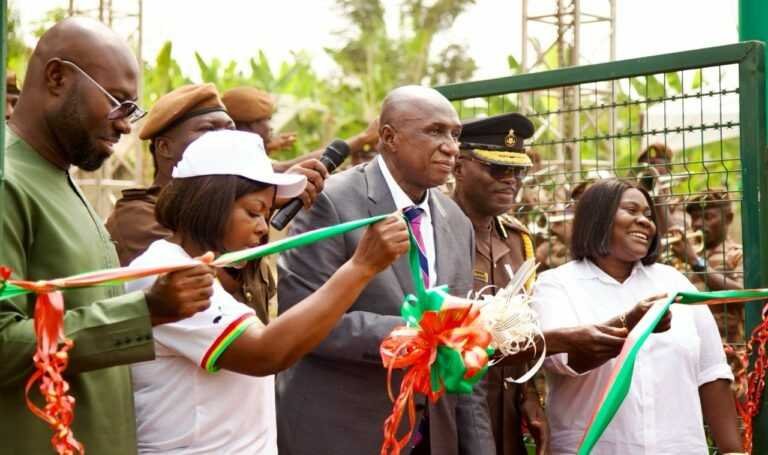interior-minister-commissions-astro-turf-at-ghana-prisons-service-facility-in-accra