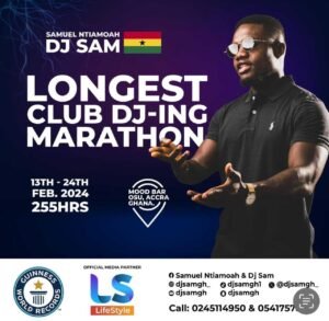 guinness-world-record:-dj-sam-begins-longest-club-dj-ing-marathon