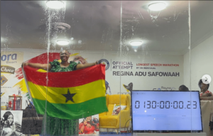 actress-adu-safowaah-completes-her-130-hours-speech-a-thon-gwr-attempt