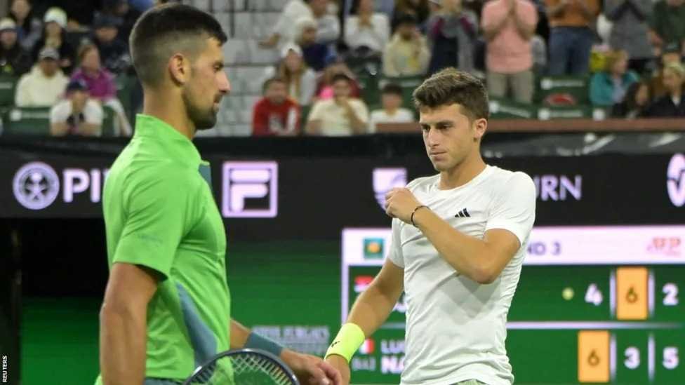 indian-wells:-novak-djokovic-knocked-out-by-luca-nardi