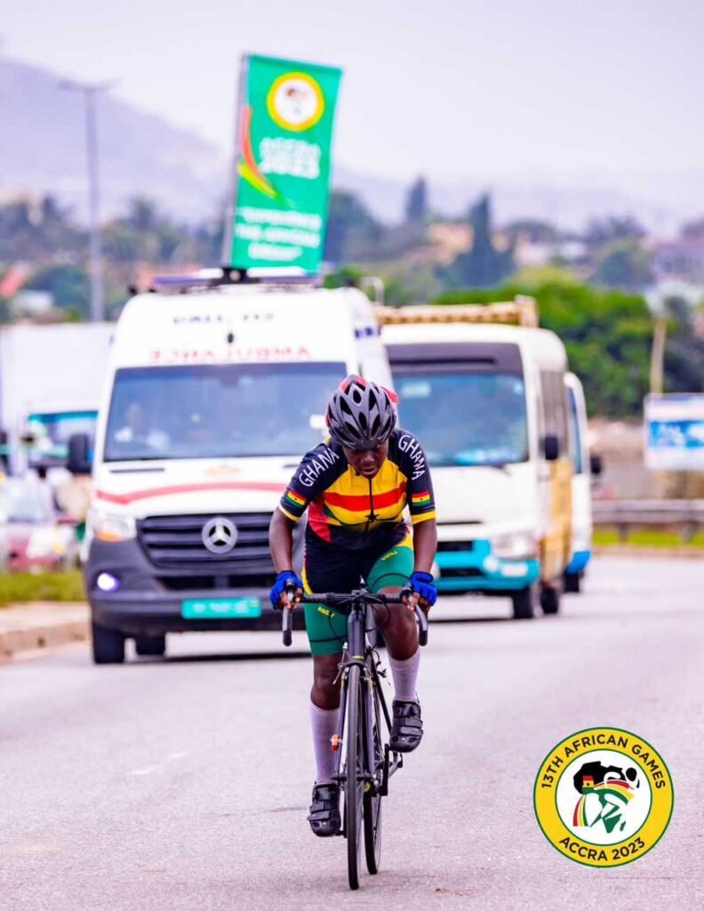 african-games:-ghanaian-cyclists-used-‘home-used’-tubes-to-fix-bicycle-for-race