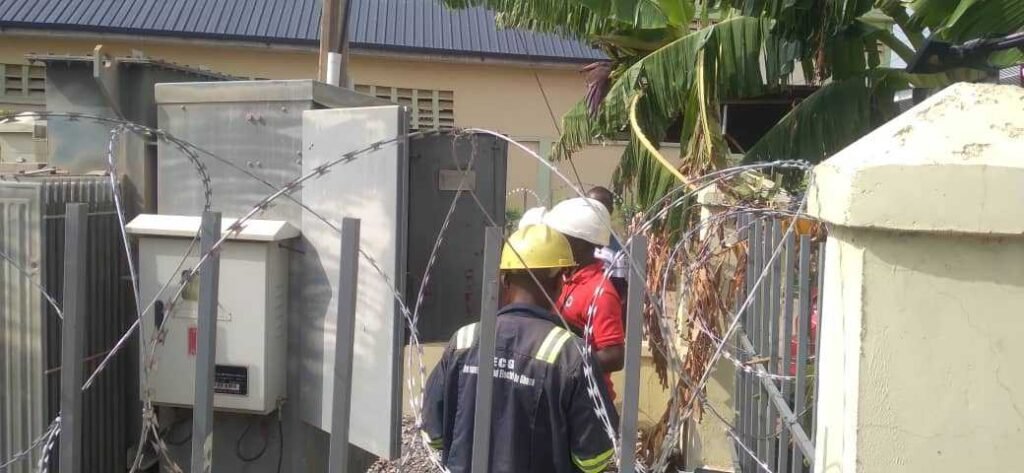 ecg-officials-inspect-transformers-after-8-pylons-were-vandalised