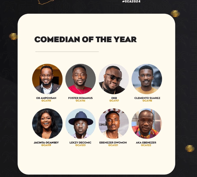 ghana-comedy-awards-unveils-nominees-for-2024-edition