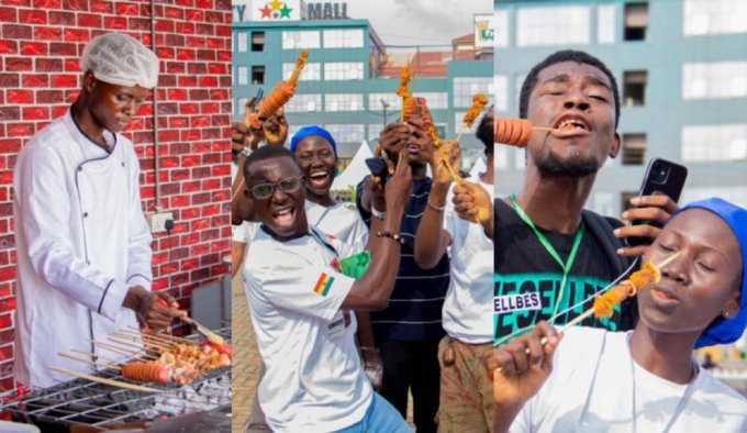 gwr:-ghanaians-queue-for-free-meat-as-atinga’s-khebabathon-enters-day-2
