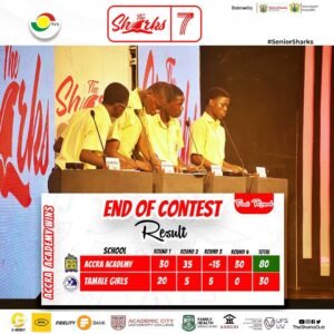 the-sharks-quiz-7:-accra-academy-eliminates-tamale-girl’s-shs-in-first-round