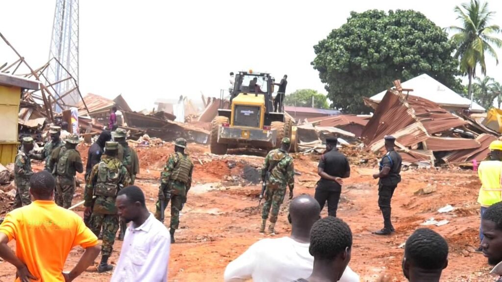  kwadaso-onion-market-demolished-under-military-supervision;-traders-relocated-to-atwima-takyiman