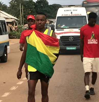 gwr:-seidu-rafiwu-completes-4-day-walk-a-thon-from-techiman-to-accra