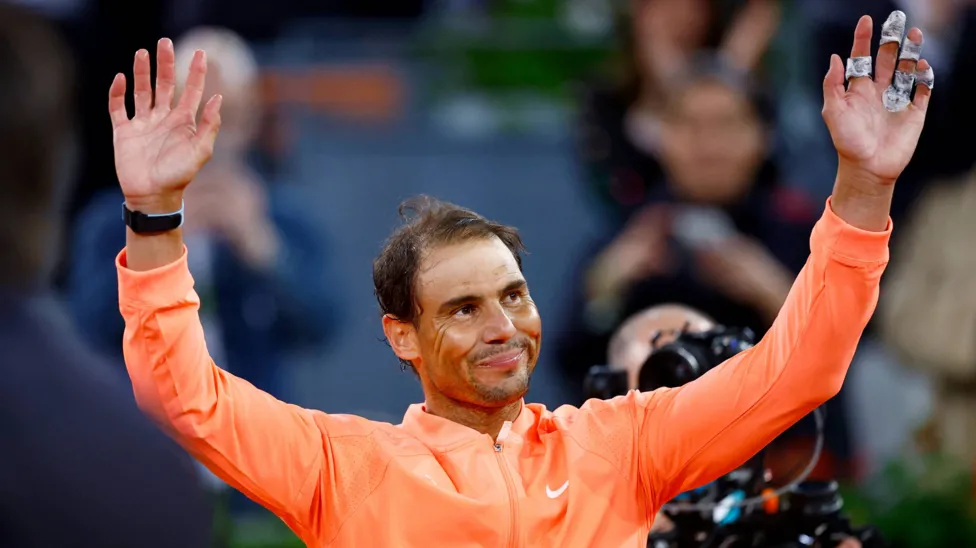 madrid-open:-rafael-nadal-bids-emotional-farewell-after-straight-sets-defeat