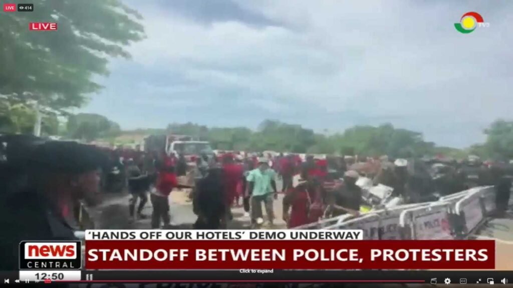 police-terminate-‘hands-off-our-hotels’-demo-mid-way
