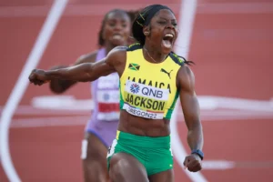 shericka-jackson-withdraws-from-100m-at-paris-2024-olympics