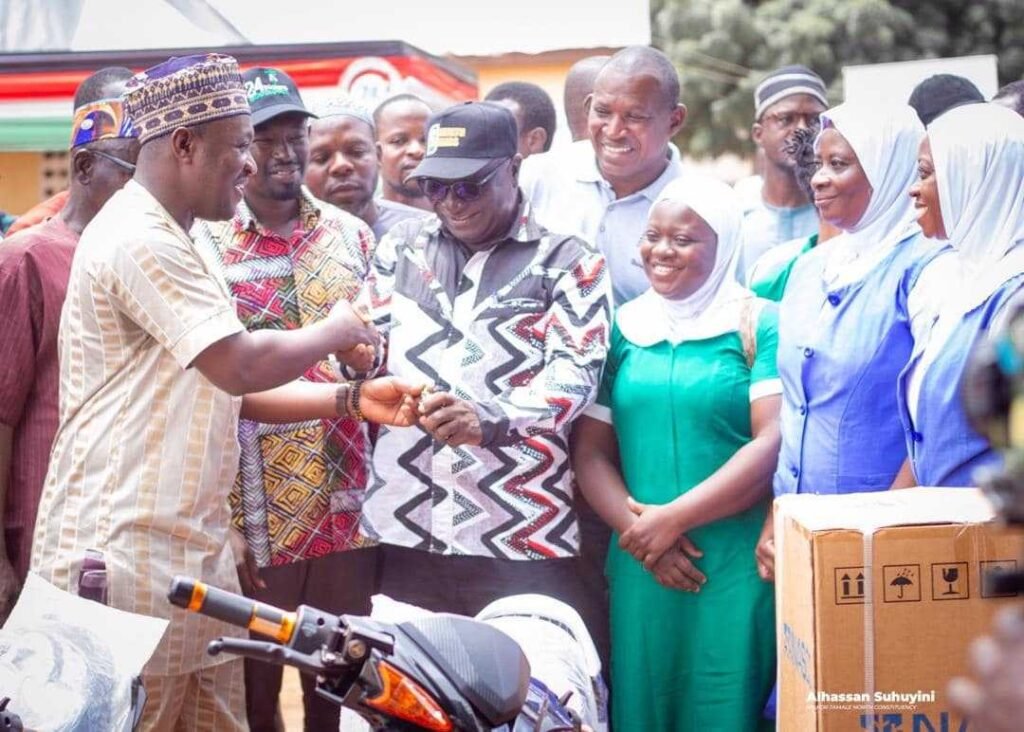 suhuyini-donates-motorbikes,-other-items-to-support-constituents
