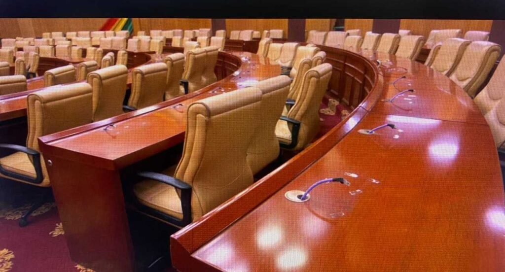 parliament’s-chamber-under-refurbishment-ahead-of-resumption-in-october